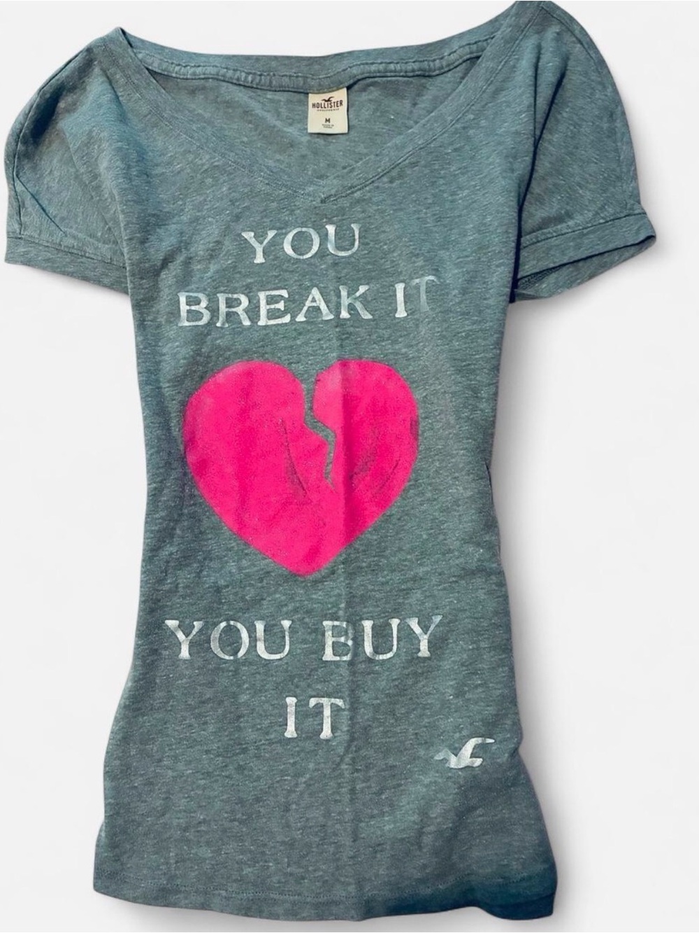 Vtg Y2k Hollister Humor tee
